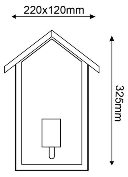 ACA Lighting Garden Wall venkovní nástěnné svítidlo CELIAH1WWH