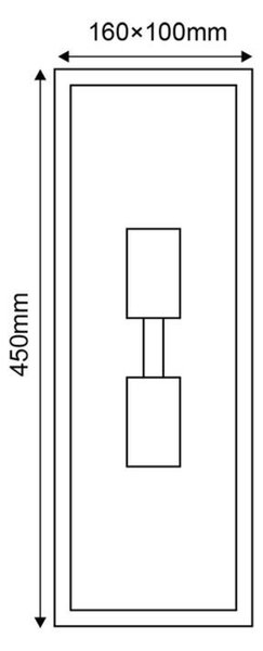 ACA Lighting Garden Wall venkovní nástěnné svítidlo CELIA2WG