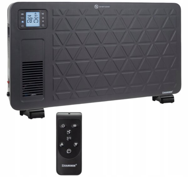 Konvektorový radiátor Kaminer 2300 W černý
