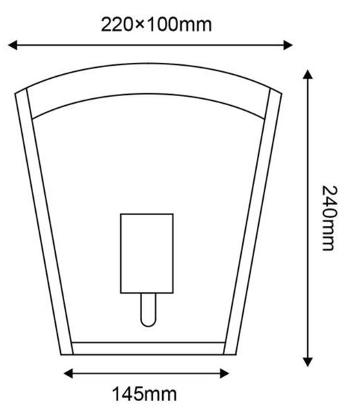 ACA Lighting Garden Wall venkovní nástěnné svítidlo CELIAV1WG
