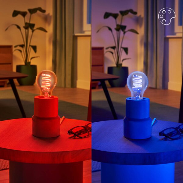WiZ Smart LED Žárovka s tradičním vzhledem, čirá, 40 W 470lm 2200-6500K (RGB) A60 E27