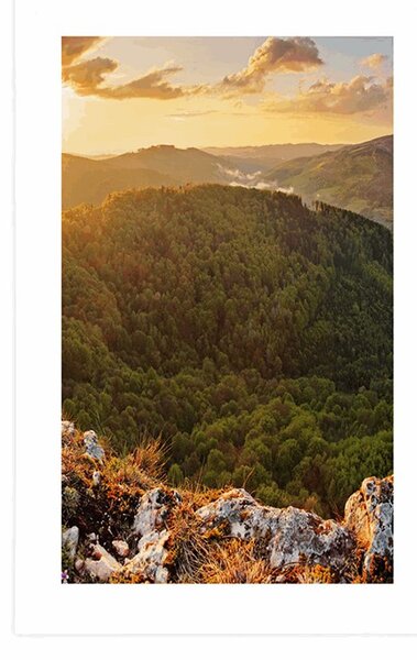 Plakát s paspartou Vršatská bradla na Slovensku
