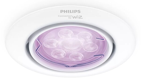 Philips LED bodové svítidlo GU10, sada s RGB žárovkou, bílá, 1 ks