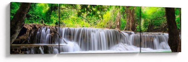 Obraz vodopádu v Kanchanaburi, Thajsko (170x50 cm)