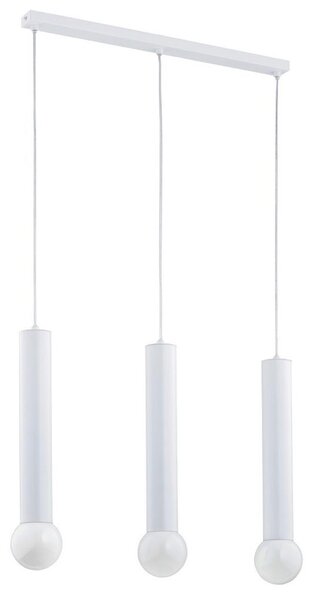Lustr na lanku TWISTER 3xE27/60W/230V bílá