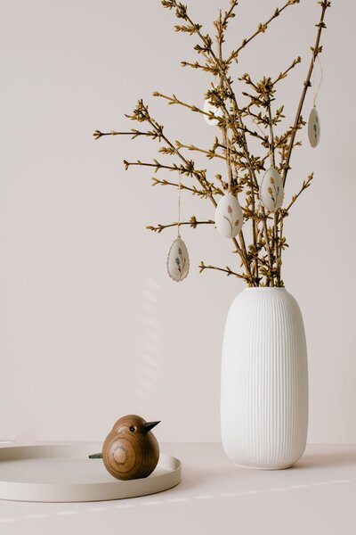Dřevěný ptáček Mama Sparrow Smoke Stained Oak