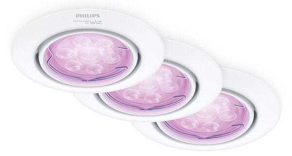 Philips LED bodové svítidlo GU10, sada s RGB žárovkou, bílá, 3 režimy
