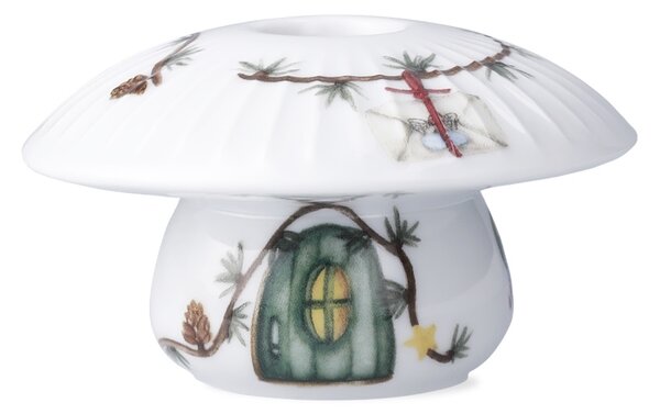 Kähler Design Porcelánový svícen Hammershøi Christmas Mushroom - 6 cm KD598