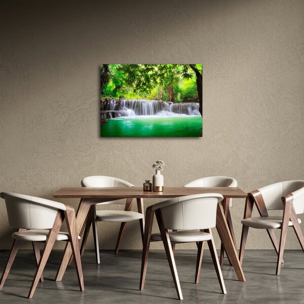 Obraz vodopádu v Kanchanaburi, Thajsko (70x50 cm)