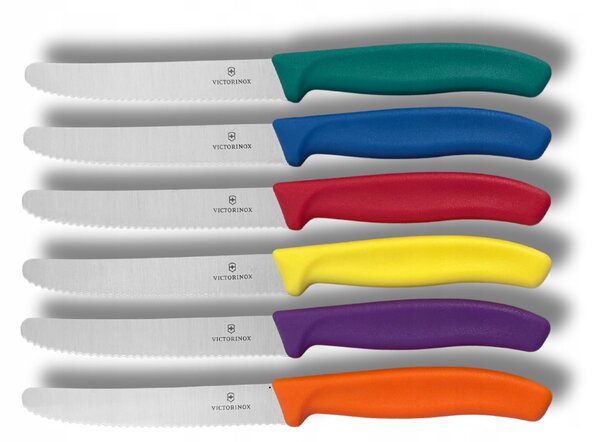 Victorinox Sada kuchyňských nožů na zel. SWISS CLASSIC 11 cm 6 ks pestrobarevná 6.7836.6C1