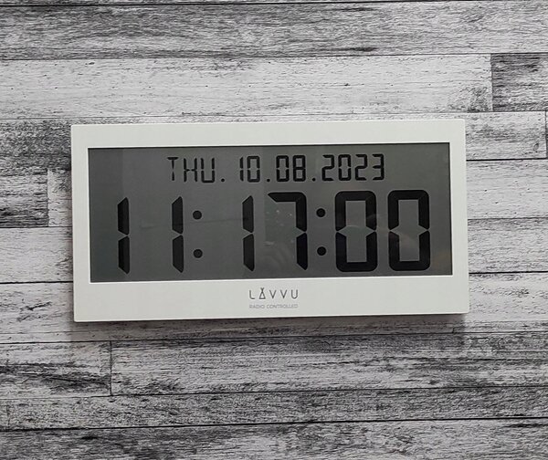 Nástěnné hodiny LAVVU bílé 37 cm