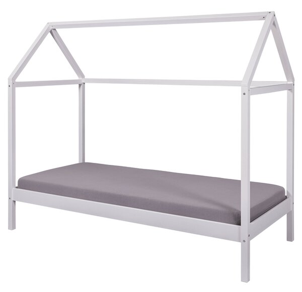 Domečková postel DITA bílá, 90x200 cm