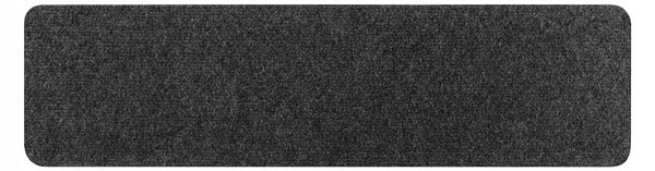 Schodový kobereček samolepicí, protiskluzový 76x20 cm, černý, 15 ks