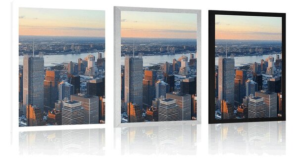 Plakát panoráma města New York