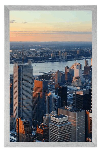 Plakát panoráma města New York