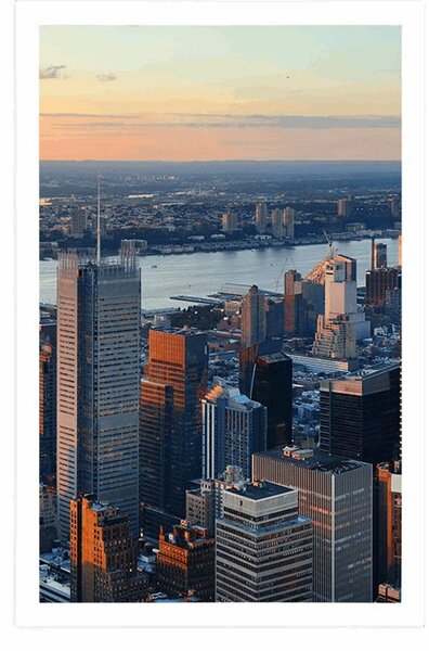 Plakát panoráma města New York