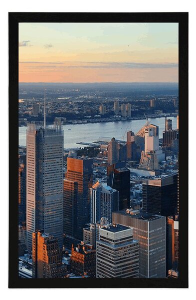 Plakát panoráma města New York