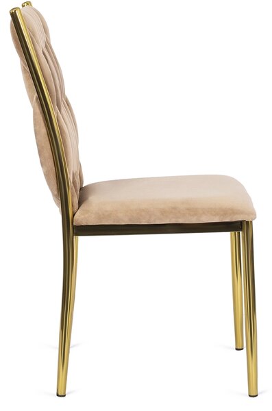 Jídelní židle Deboladas (béžová). Akce -18%