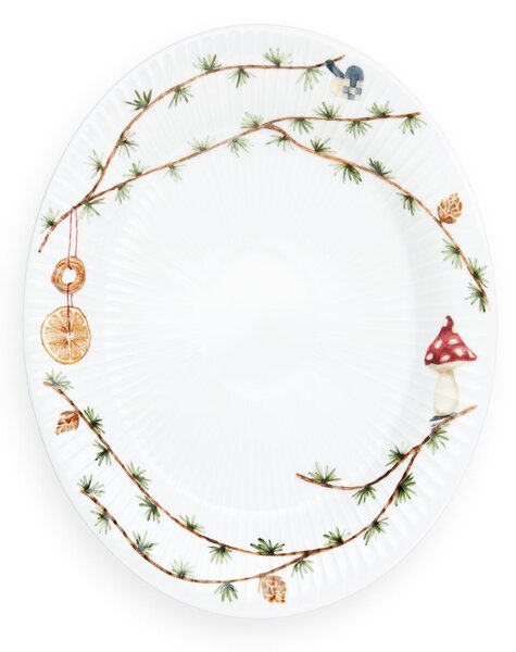 Oválný talíř Hammershøi Christmas 28,5×22,5 cm
