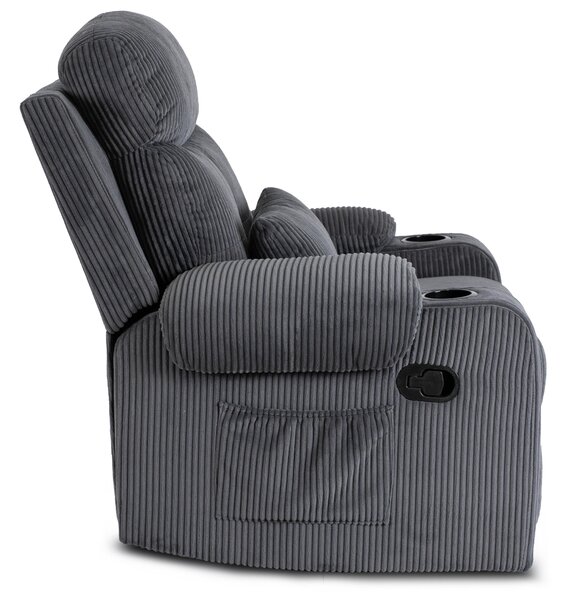 Polohovací křeslo Trigesimo (šedá). Akce -20%