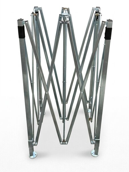 JAKS Nůžkový stan PREMIUM QUALITY šedý 3 × 4,5 m
