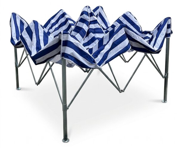 JAKS Nůžkový stan PREMIUM QUALITY šedý 3 × 4,5 m