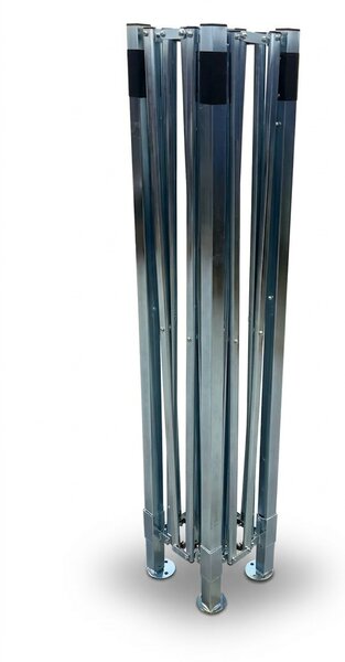 JAKS Nůžkový stan PREMIUM QUALITY šedý 3 × 4,5 m