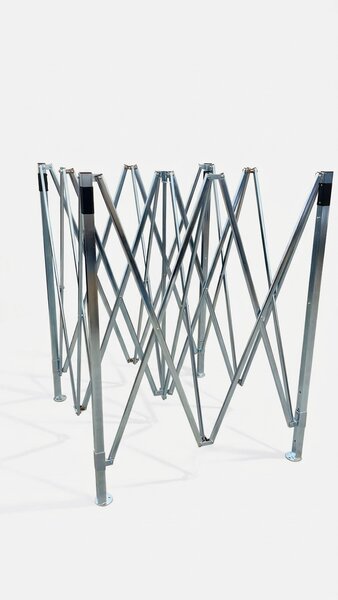 JAKS Nůžkový stan PREMIUM QUALITY šedý 3 × 4,5 m
