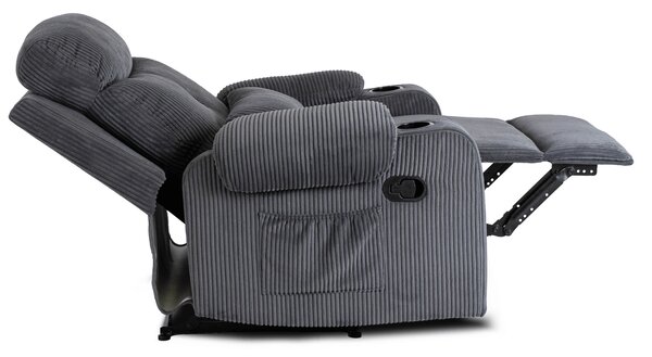 Polohovací křeslo Trigesimo (šedá). Akce -20%
