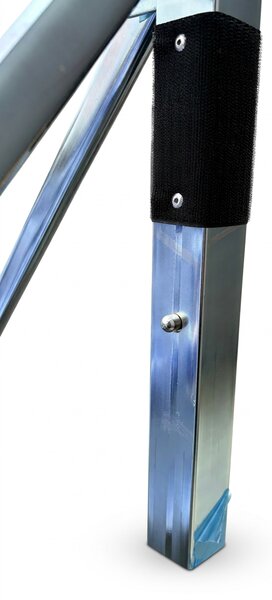 JAKS Nůžkový stan PREMIUM QUALITY šedý 3 × 4,5 m