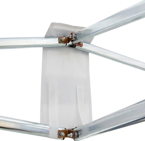 JAKS Nůžkový stan PREMIUM QUALITY šedý 3 × 4,5 m