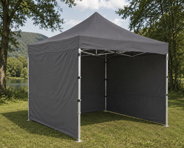 JAKS Nůžkový stan PREMIUM QUALITY šedý 3 × 3 m
