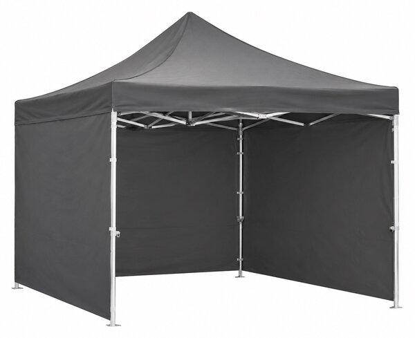 JAKS Nůžkový stan PREMIUM QUALITY černý 3 m × 3 m