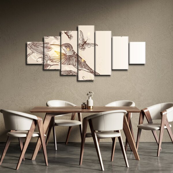 Obraz - Kolibříci (210x100 cm)