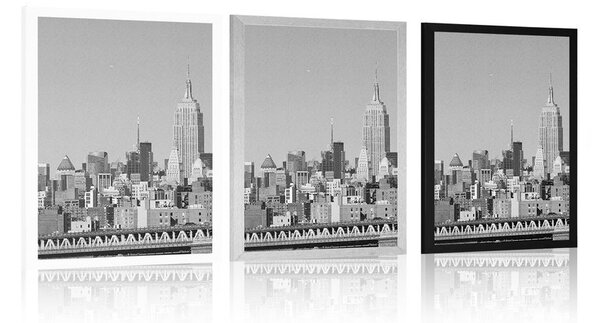 Plakát magický New York v černobílém provedení