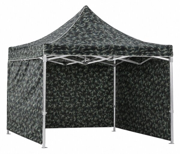 JAKS Nůžkový stan PREMIUM QUALITY army 3 × 3 m