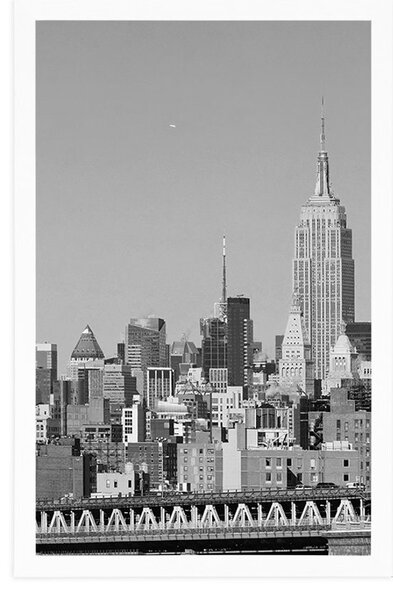 Plakát magický New York v černobílém provedení