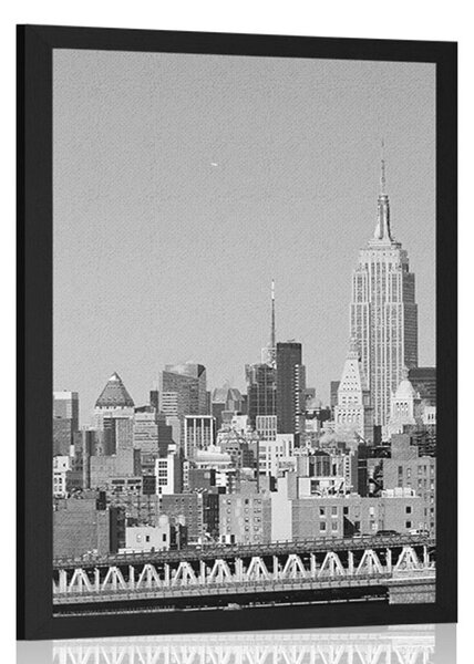 Plakát magický New York v černobílém provedení