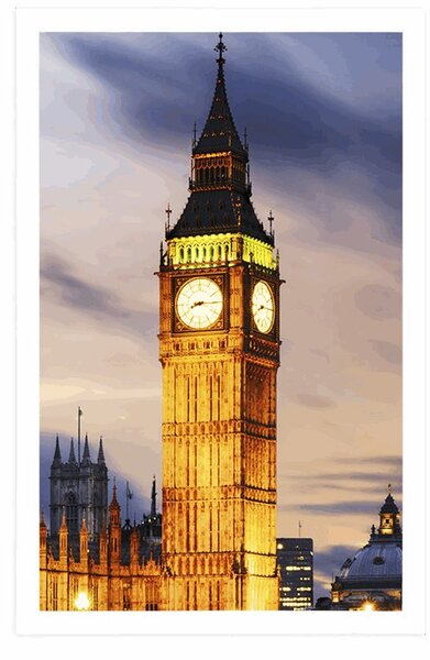 Plakát noční Big Ben v Londýně