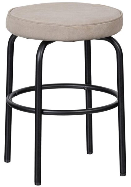 Hoorns Světle hnědá kožená stolička Bruno 45 cm