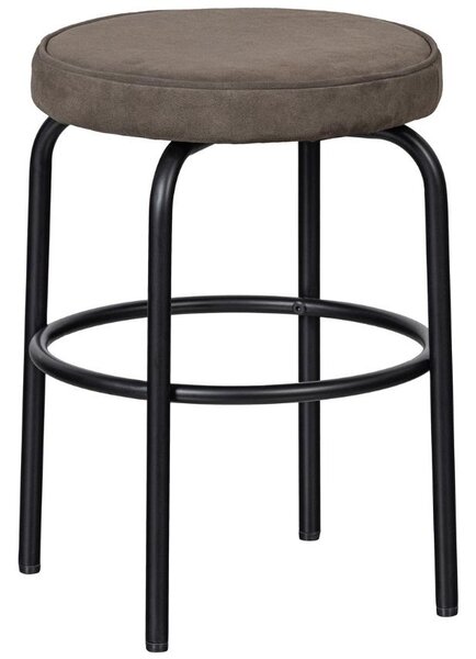 Hoorns Hnědá kožená stolička Bruno 45 cm