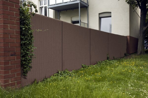 Balkonová ratanová zástěna s očky MALMO, tmavě šedá, výška 90 cm šířka různé rozměry 1300 g/m2 MyBestHome Rozměr: 90x100 cm