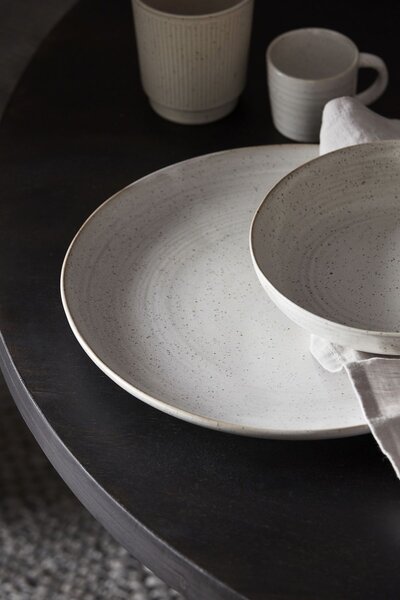 Kameninový talíř Pion Grey/White 28,5 cm
