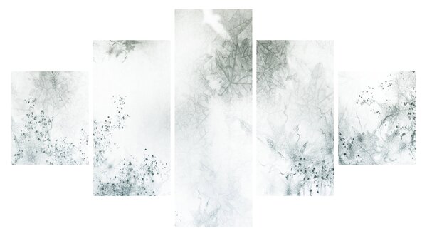 Obraz abstrakce listů (125x70 cm)