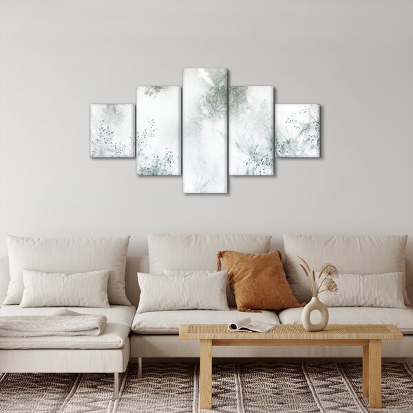Obraz abstrakce listů (125x70 cm)