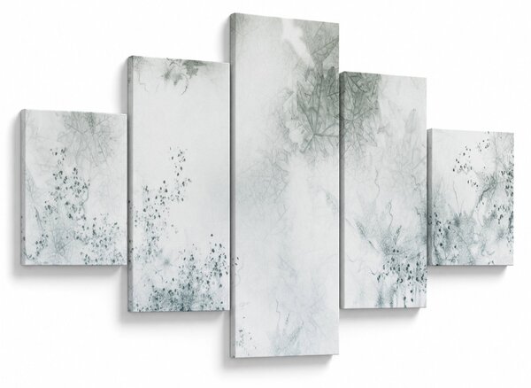 Obraz abstrakce listů (125x70 cm)