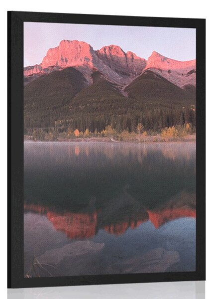 Plakát západ slunce nad Dolomity