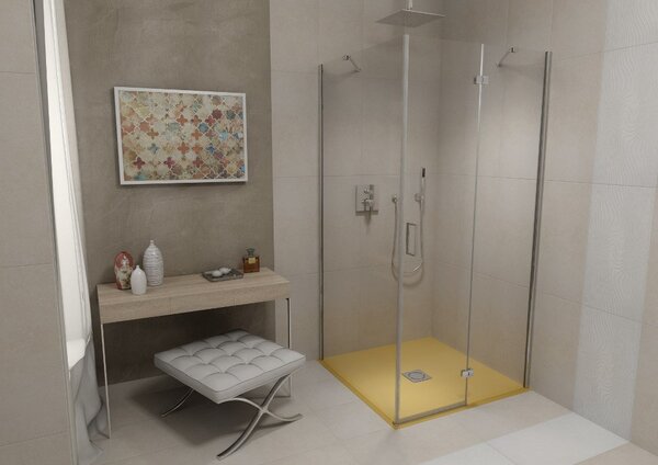 Polysan Polysan, FLEXIA sprchová vanička z litého mramoru s možností úpravy rozměru 150x90x3cm, 72898