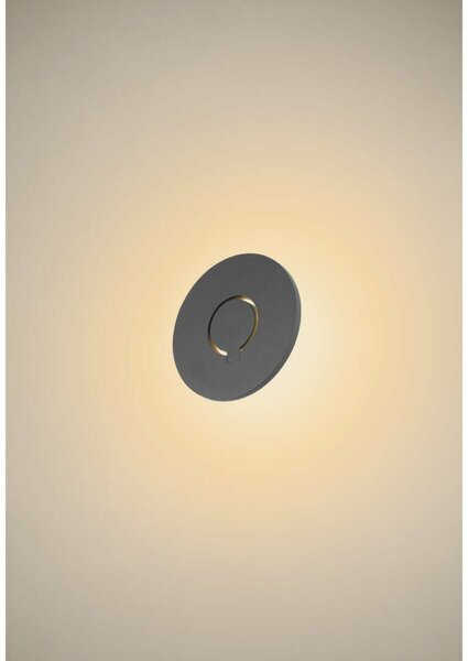 BIG WHITE SLV I-RING nástěnné přisazené svítidlo, 9,2 W, 3000 K, antracit 1007236