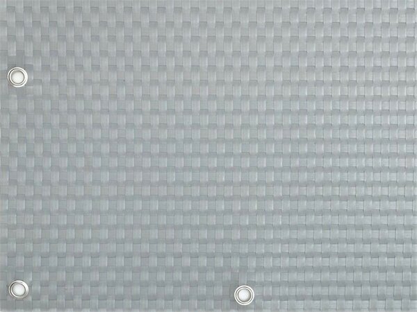 Balkonová ratanová zástěna s očky MALMO, světle šedá, výška 90-100 cm šířka 300-500 cm 1300 g/m2 MyBestHome Rozměr: 90x300 cm